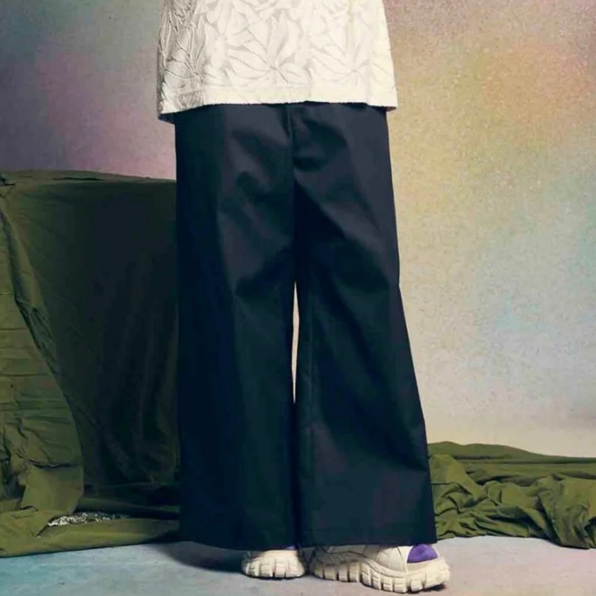 パンツ TTT MSW 2tuck chino pants (BLACK) TODAYFUL/トゥデイフル】Doubletuck Chino Pants/ダブルタック