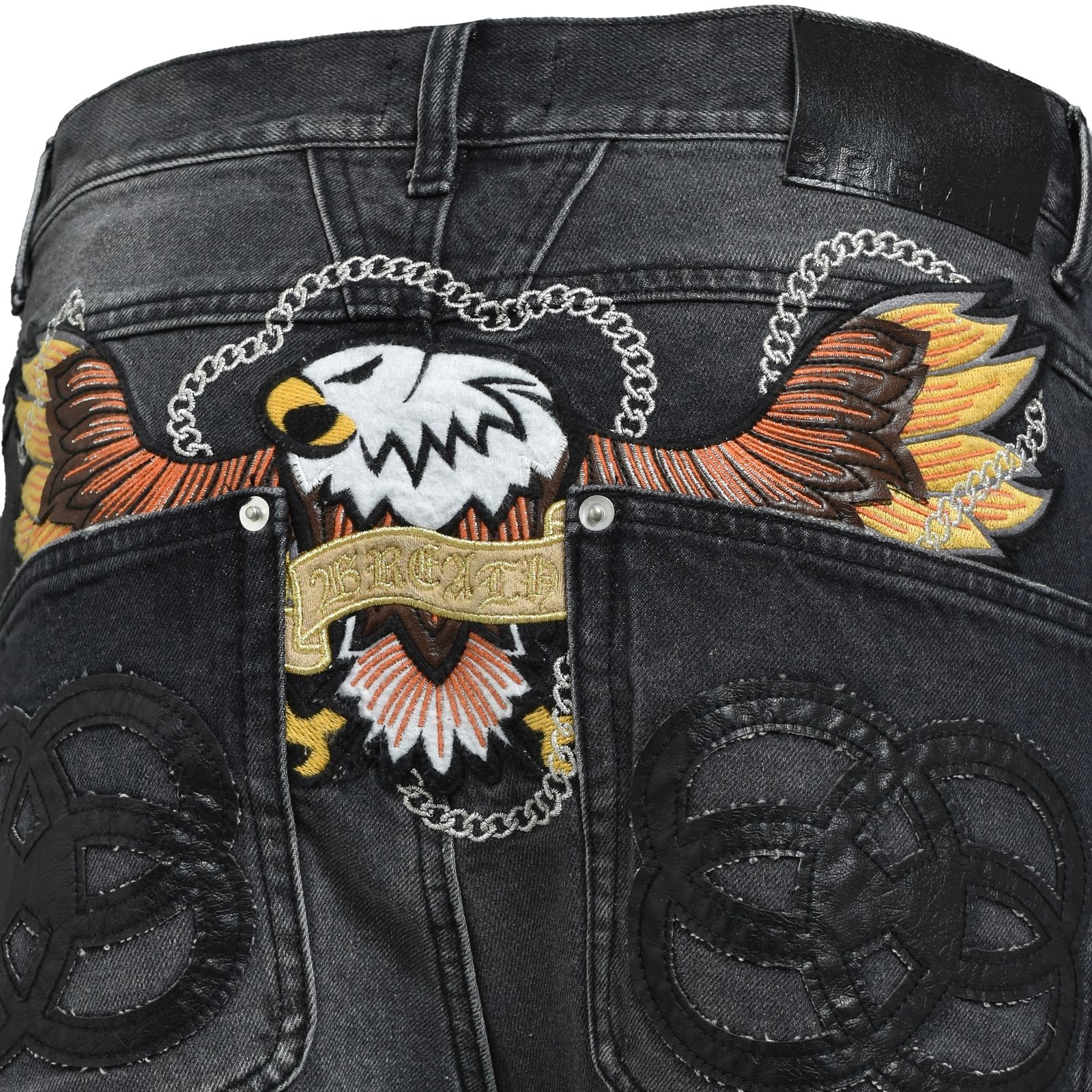 【残り一点】Chain Eagle Patch Denim Pants