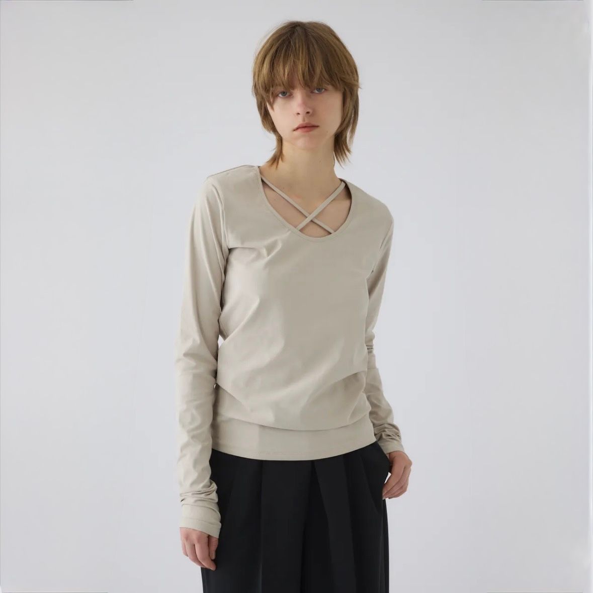 【残り一点】Cross Strap Skin Tops