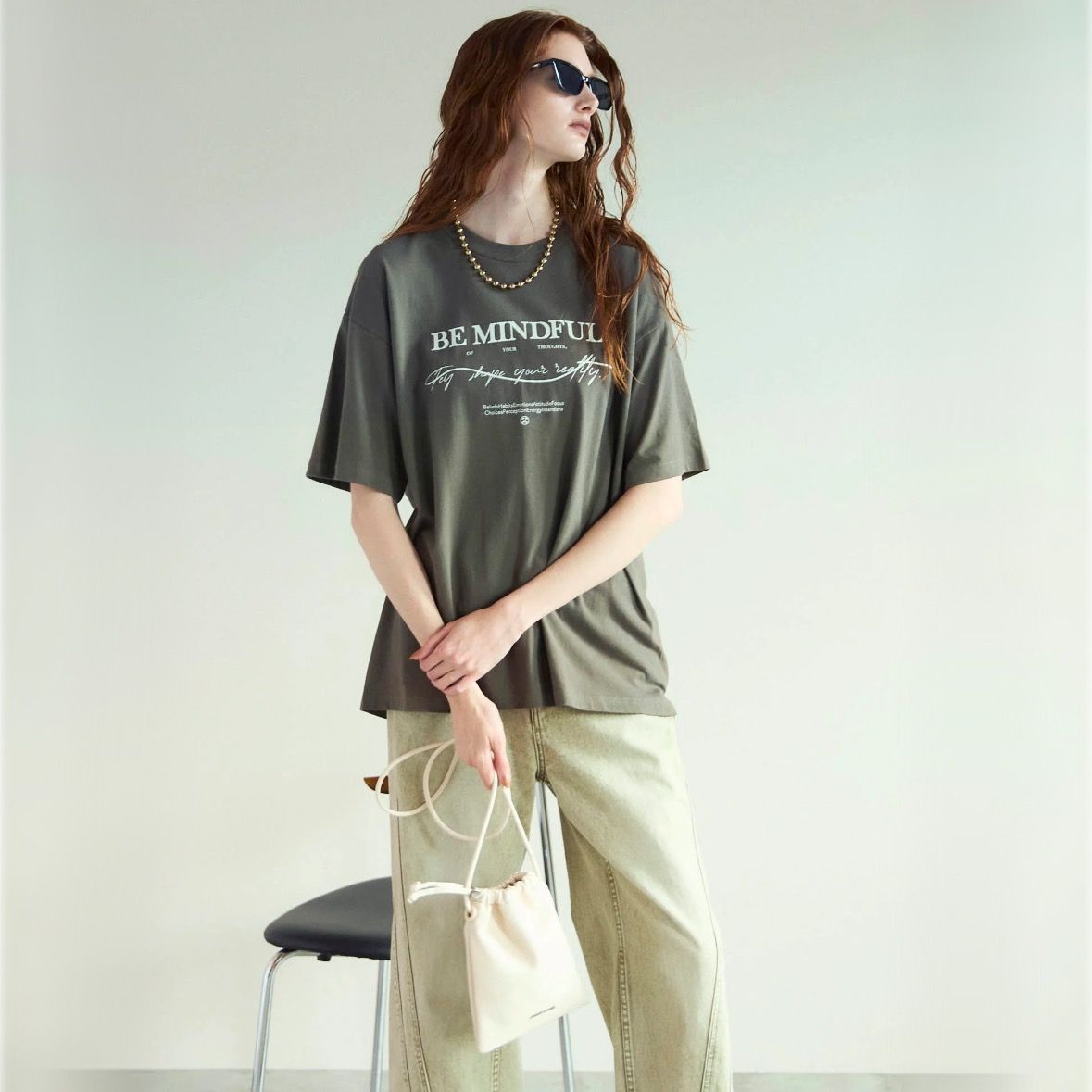【残り一点】Drawstring Mobile Tote Bag