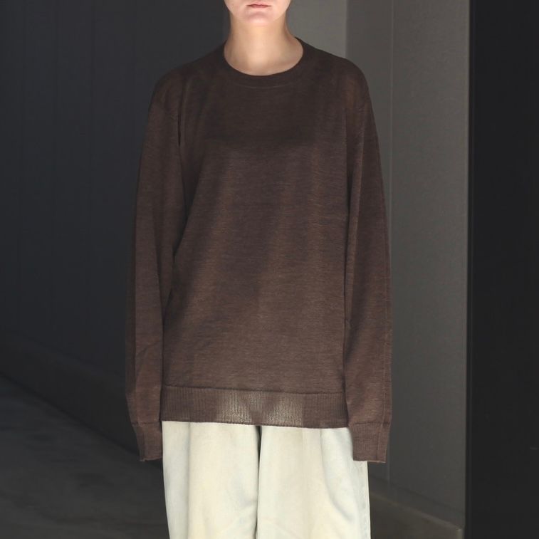 【残り一点】Wholegarment Wool Sheer P/O