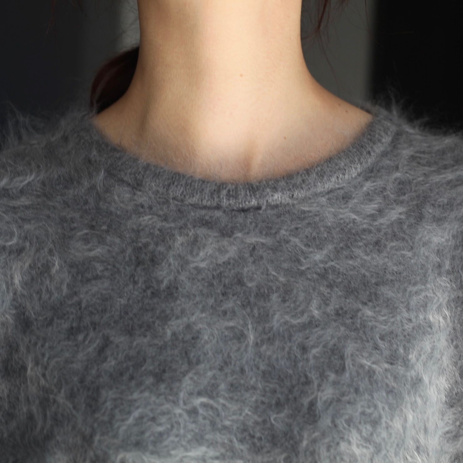 【残り一点】Cashmere Shaggy Knit Crew Neck LS