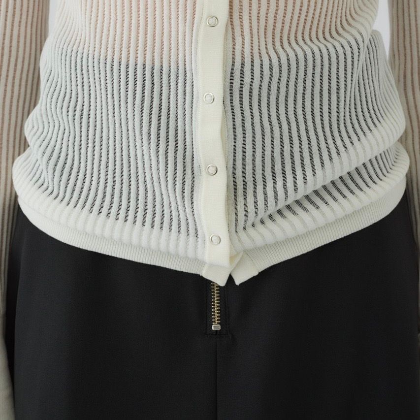【残り一点】Sheer Ribbed Hoodie