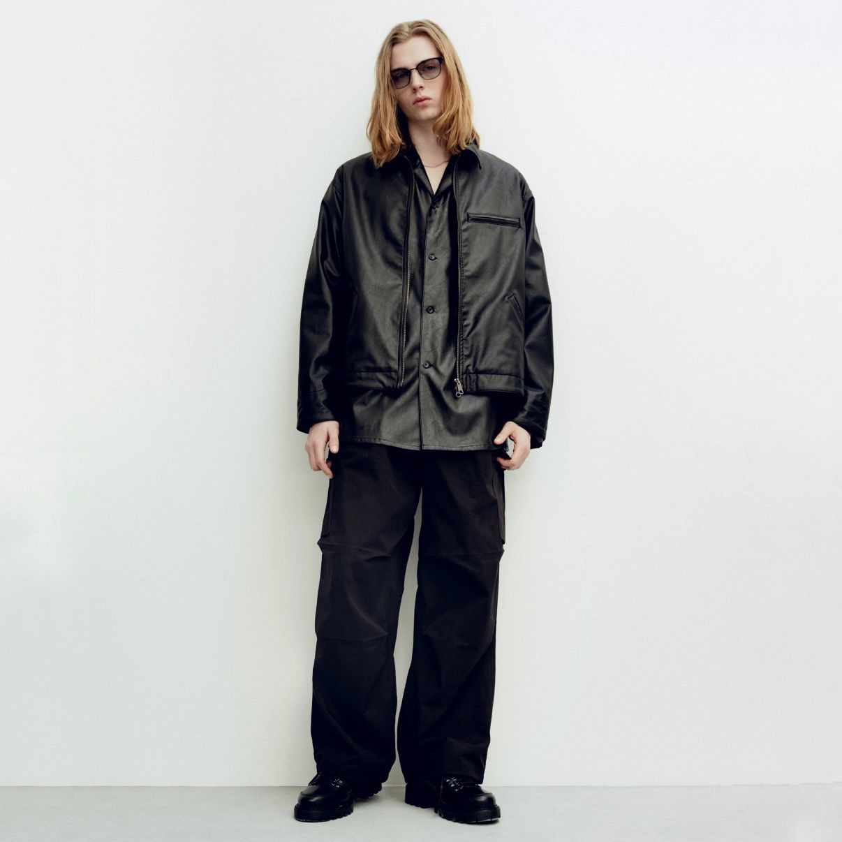 【残り一点】Black Work Zip Jacket
