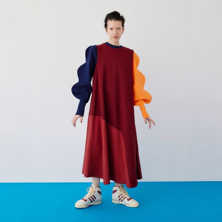 HeRIN.CYE - 【残り一点】Mountain Sleeve Docking Dress | ACRMTSM  