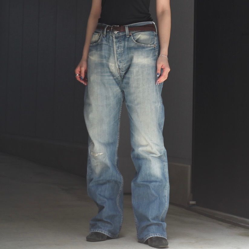 【残り一点】Vintage Levi's Heart Pocket Damage Denim_SIZE S