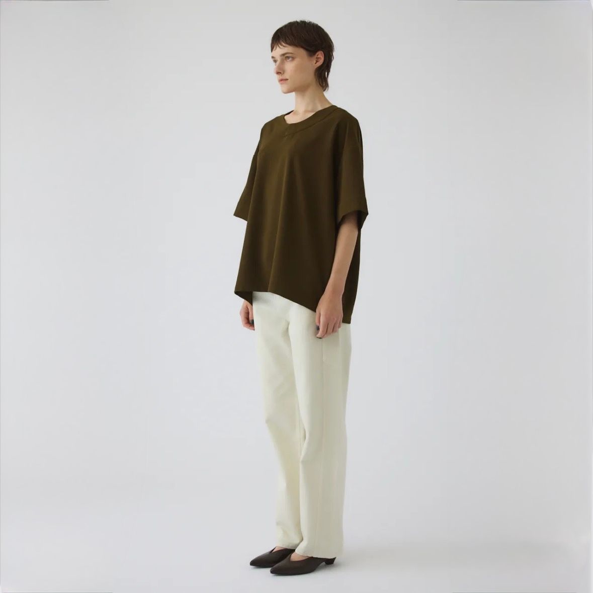 【残り一点】Georgette U-Neck Tops