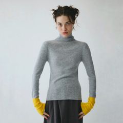 【残り一点】Bi Color Hem Knit Tops