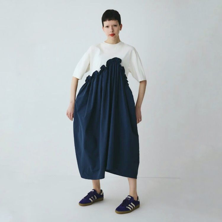【残り一点】Wave Frill Cut Dress