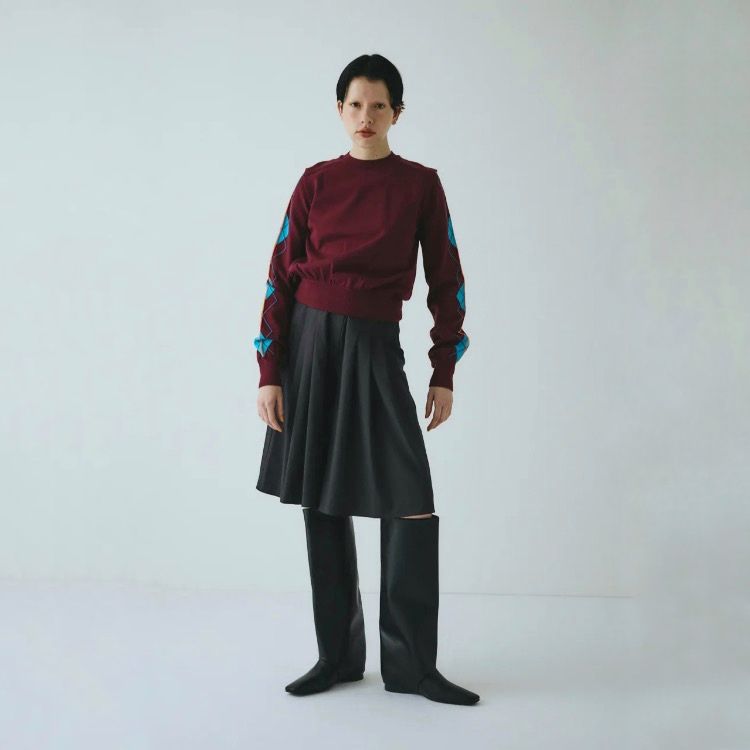 【残り一点】Neon Argyle Knit Tops