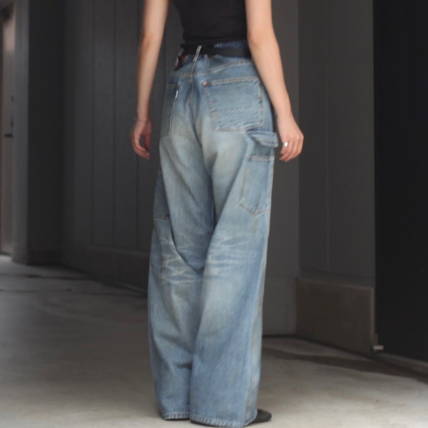 【残り一点】Faded Modern Denim Pants Double Knee