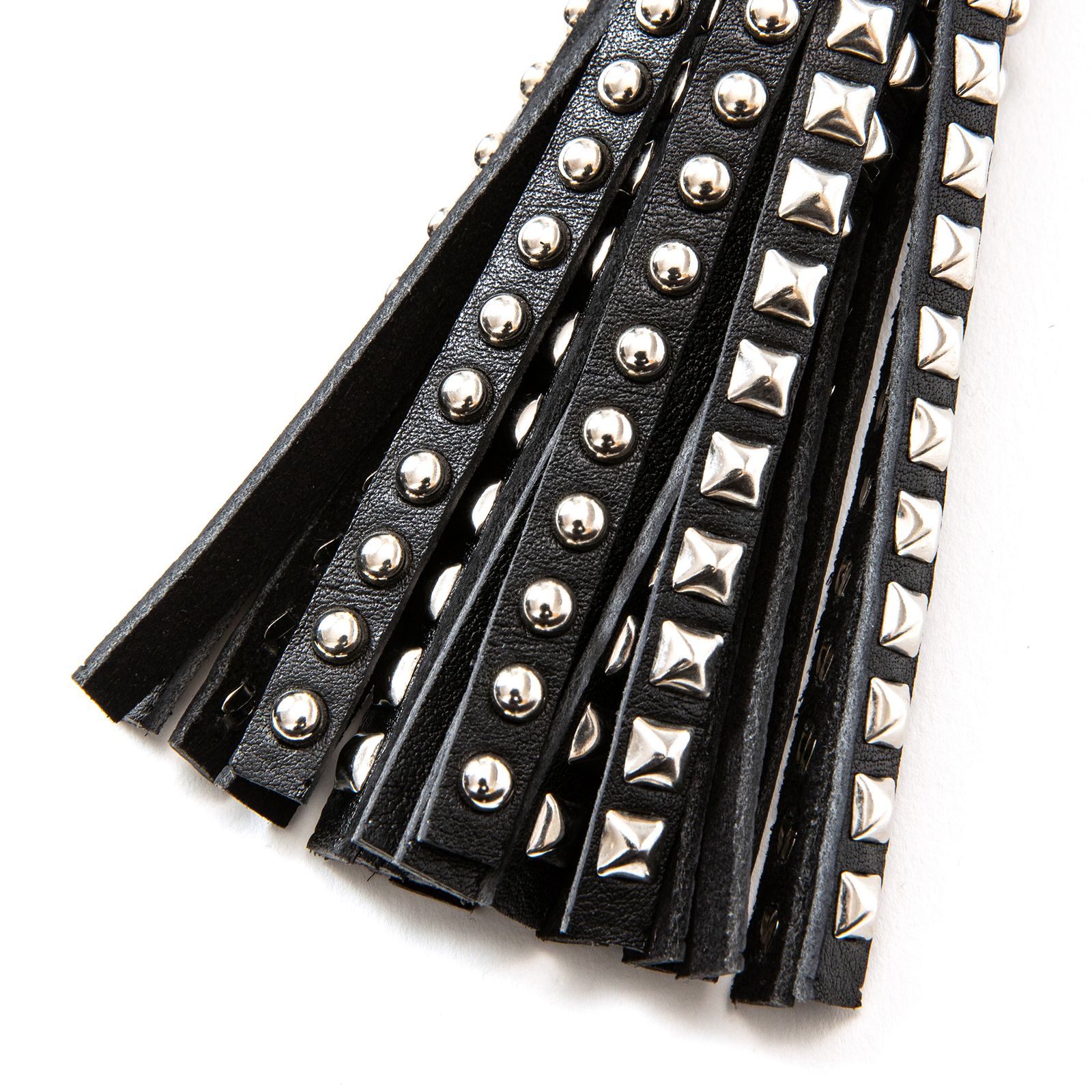 【残り一点】Studs Leather Tassel Key Ring