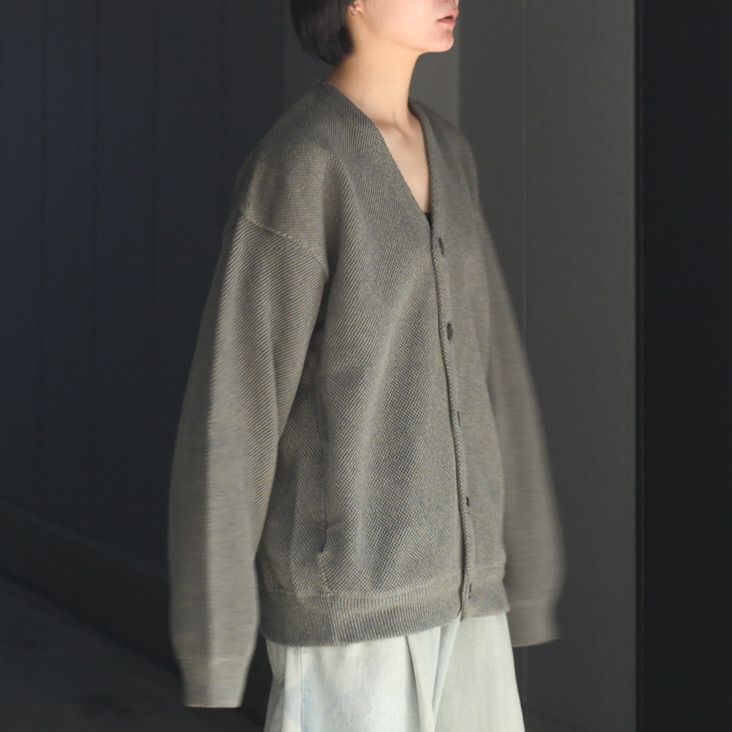 【残り一点】Moss Stitch V/N Cardigan