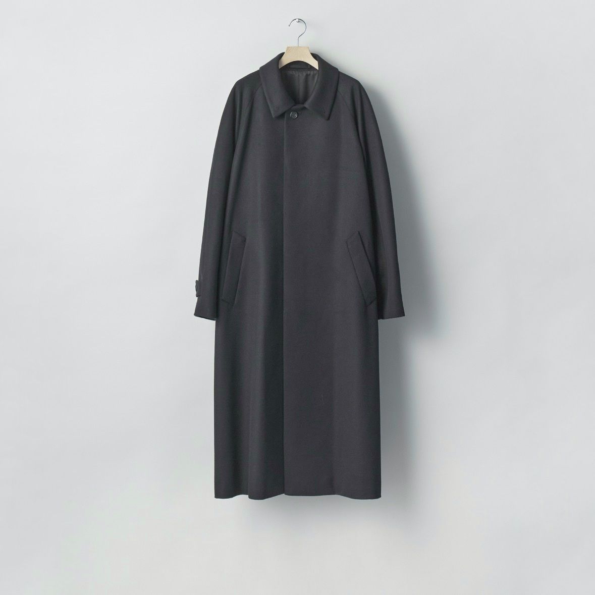 【残りわずか】Wool Cashmere Raglan Sleeve Balmacaan Coat