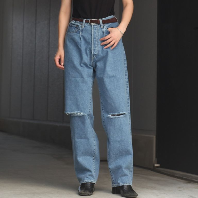 ssstein - 【残りわずか】Vintage Reproduction Damage Denim Jeans 