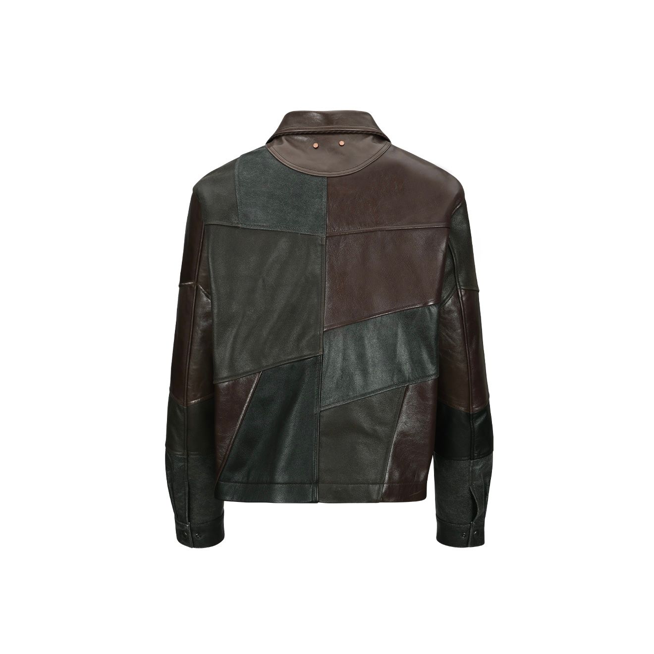 【残り一点】Unisex Patchwork Leather Jacket