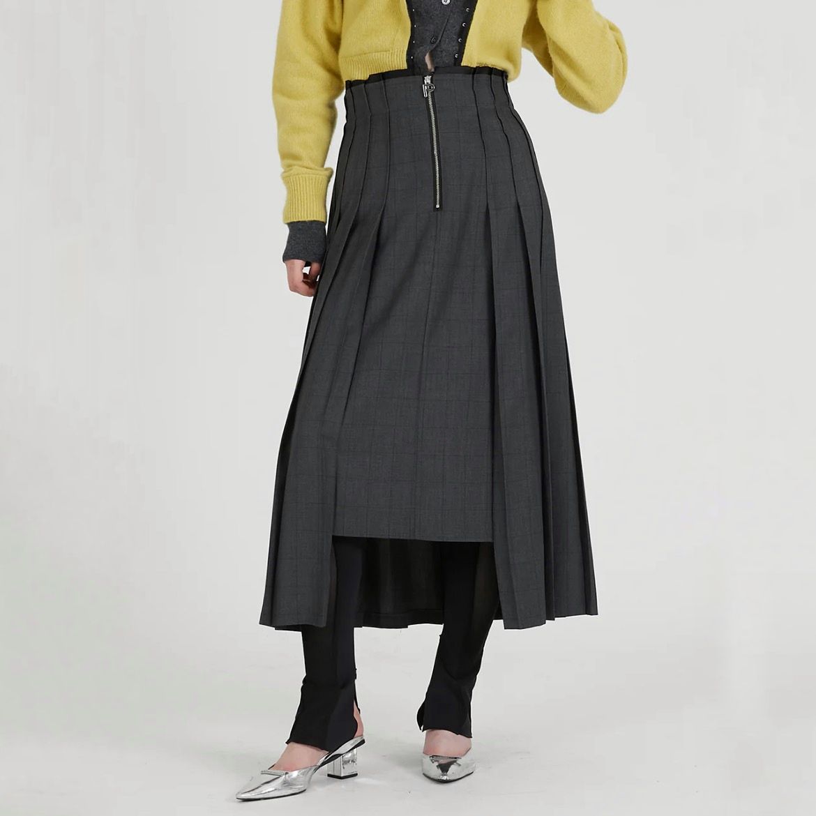 【残り一点】Irregular Pleated Skirt
