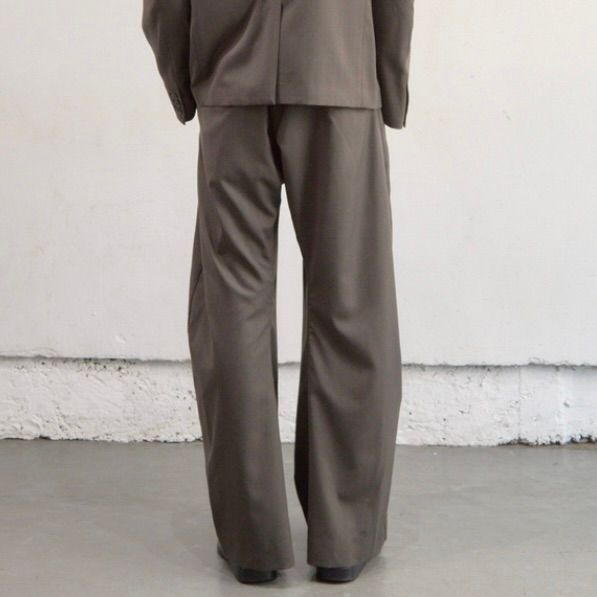 【残り一点】2Tucked Curved Leg Trousers