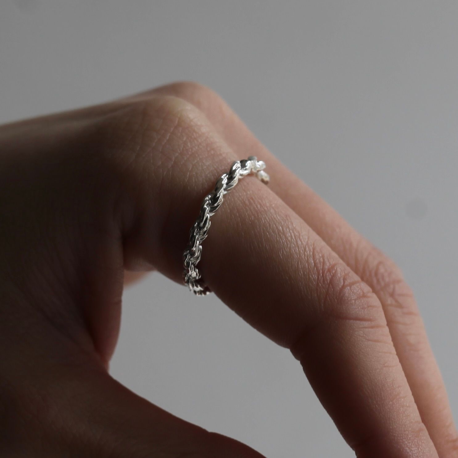 【残り一点】Rope Chain Ring(3.2mm)
