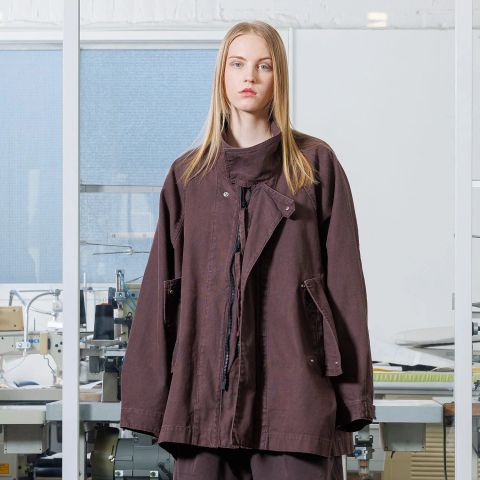 新品タグ付 クライミー カシミヤメルトンリバーカバーオールジャケット 