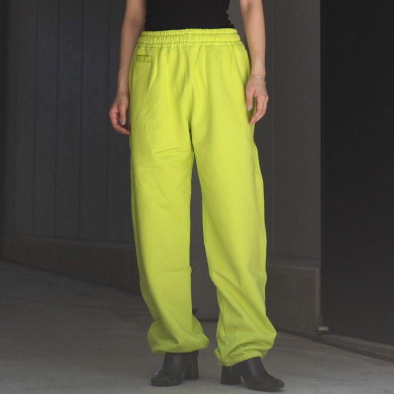 stein Untwisted Yarn Sweat Pants Yellow-