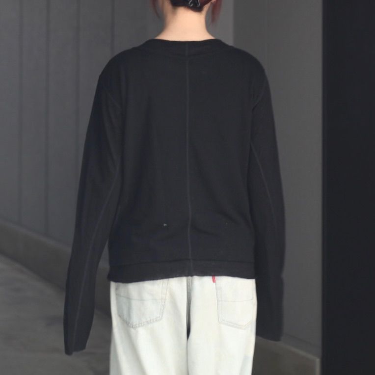 【残り一点】Double Layered Long Sleeve Henley T Shirt
