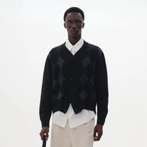 【残り一点】Boiled Wool Argyle Sweater