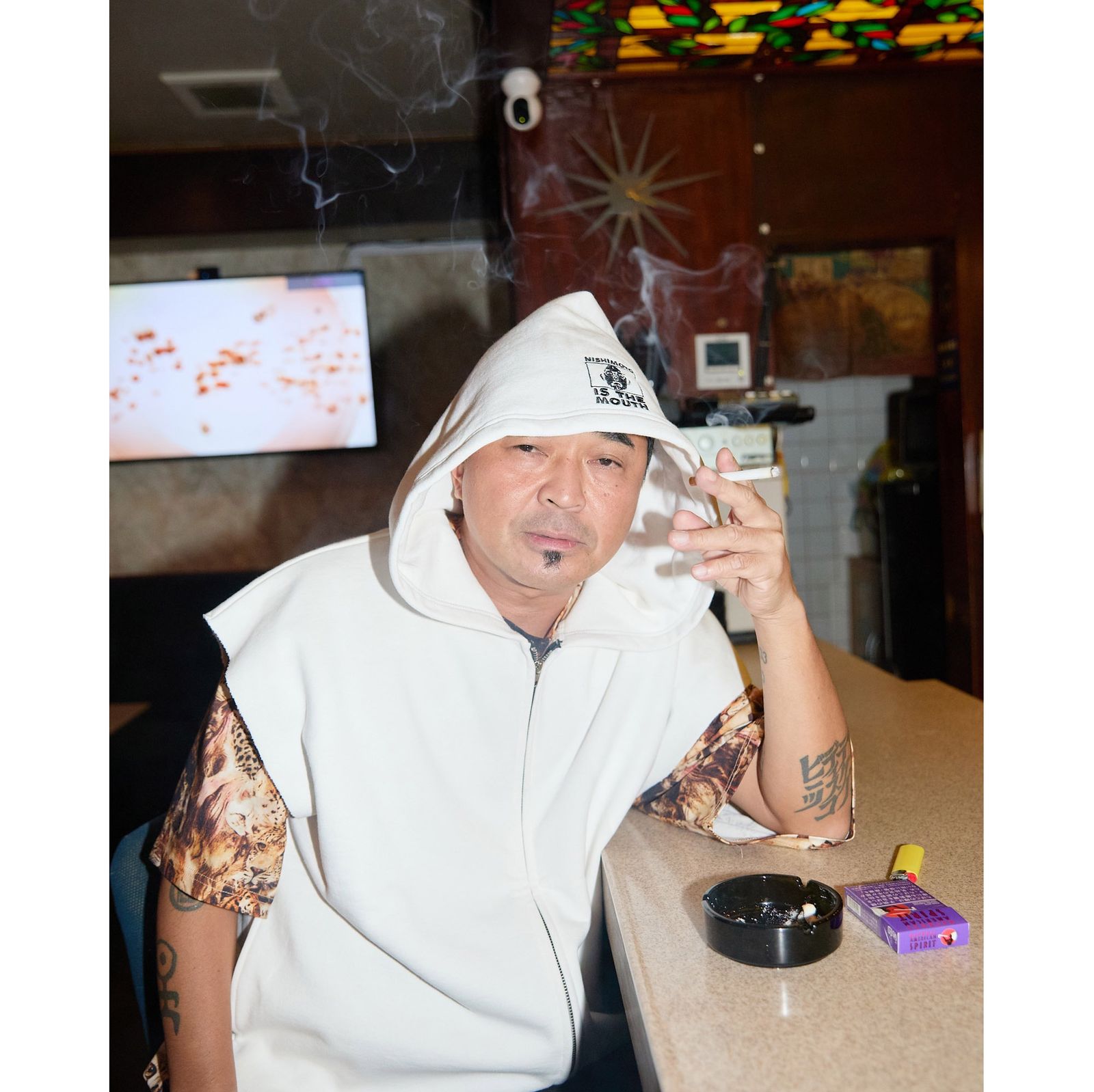 【残り一点】Cut Off Wide Zip N/S Sweat Hoodie