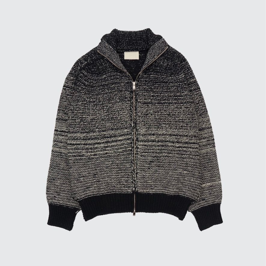 【残り一点】Gradation Front Zip Knit