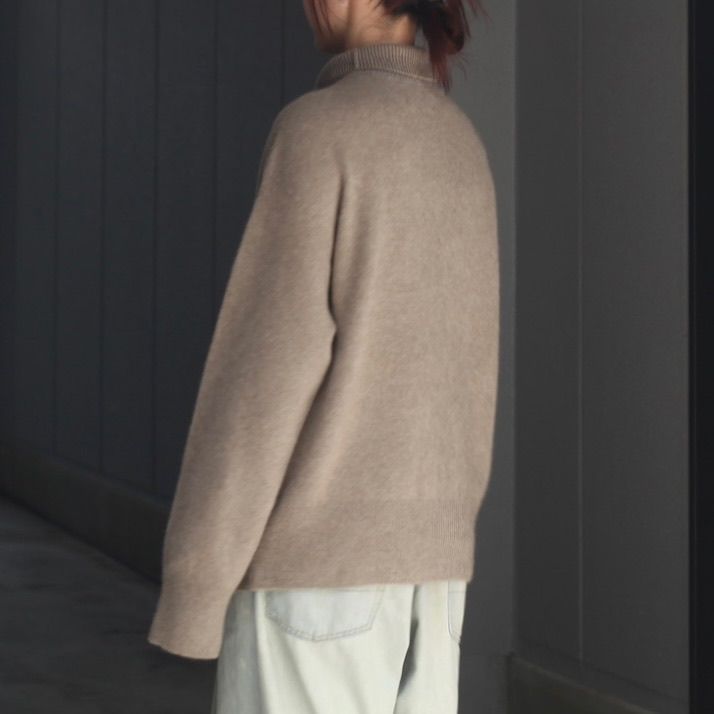 【残り一点】Cashmere Wholegarment Turtleneck Sweater