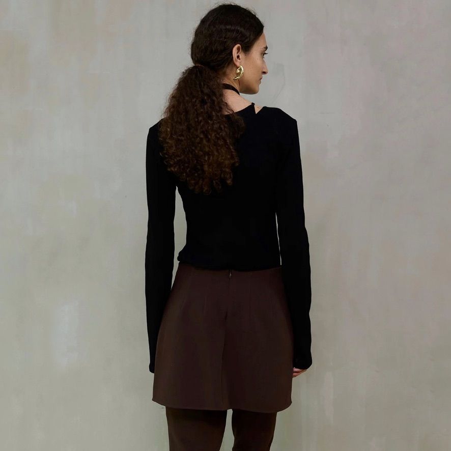 【残り一点】レイヤードリブトップス