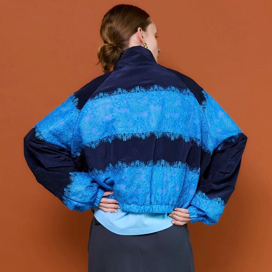 【残り一点】リバーシブルレースブルゾン