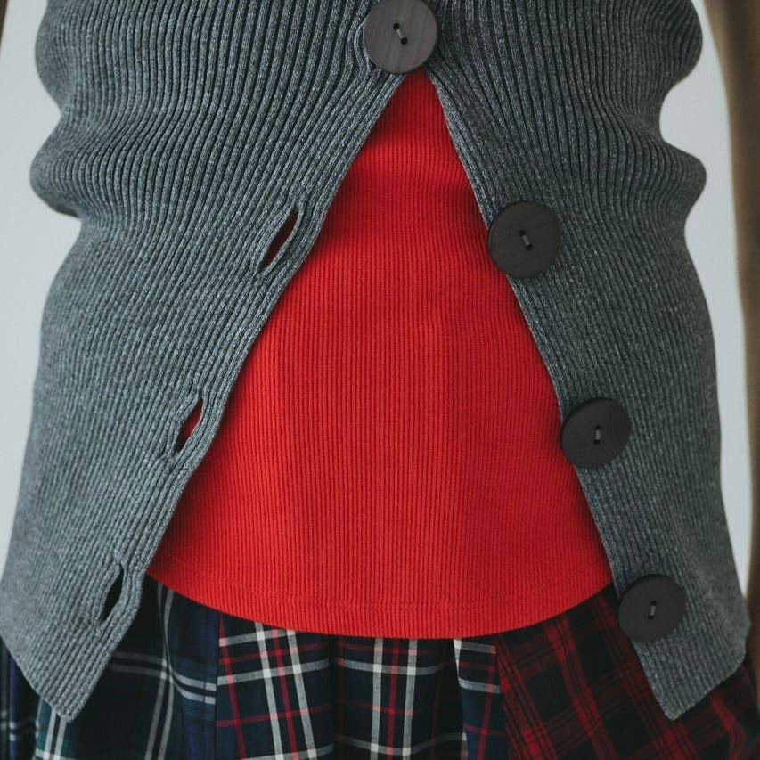 【残り一点】Front Button Knit Bustier