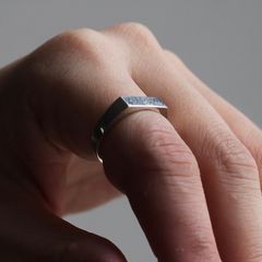 【お取り寄せ注文可能】Square Ring_4.5mm(SILVER)