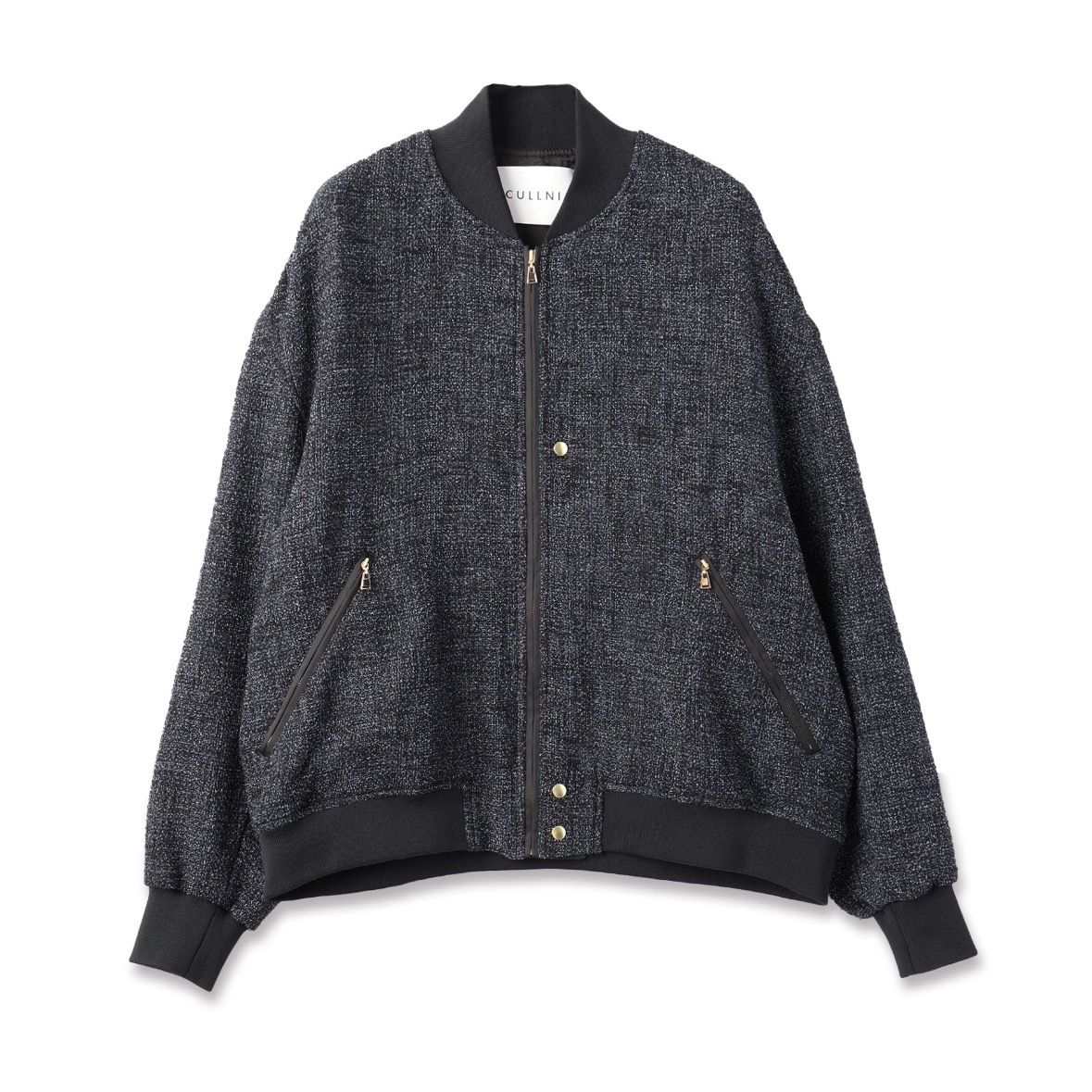CULLNI クルニ 24-AW Butcher Tweed MA-1 CULLNI/クルニ】ツイードジャケット Butcher Tweed Big Pocket