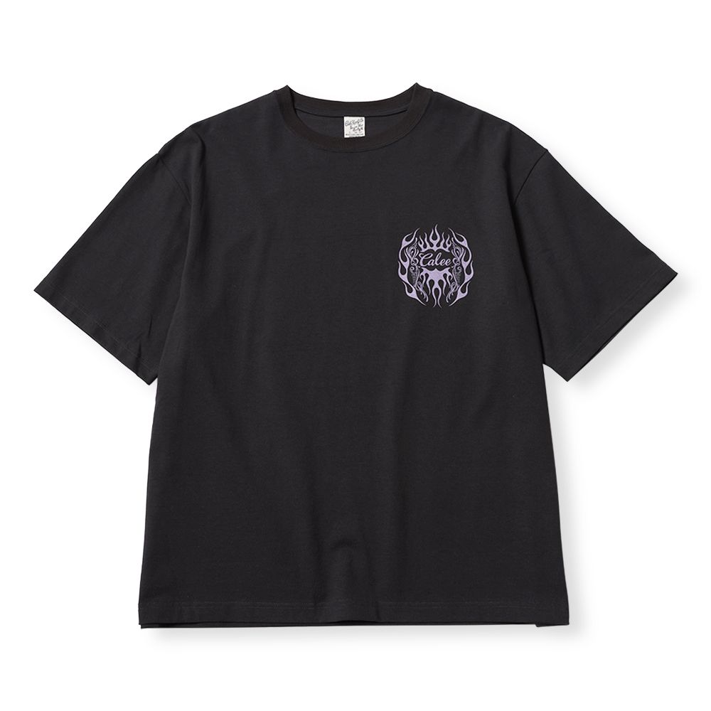 【残り一点】Vintage Type Flame Logo Pinstriping S/S Tee