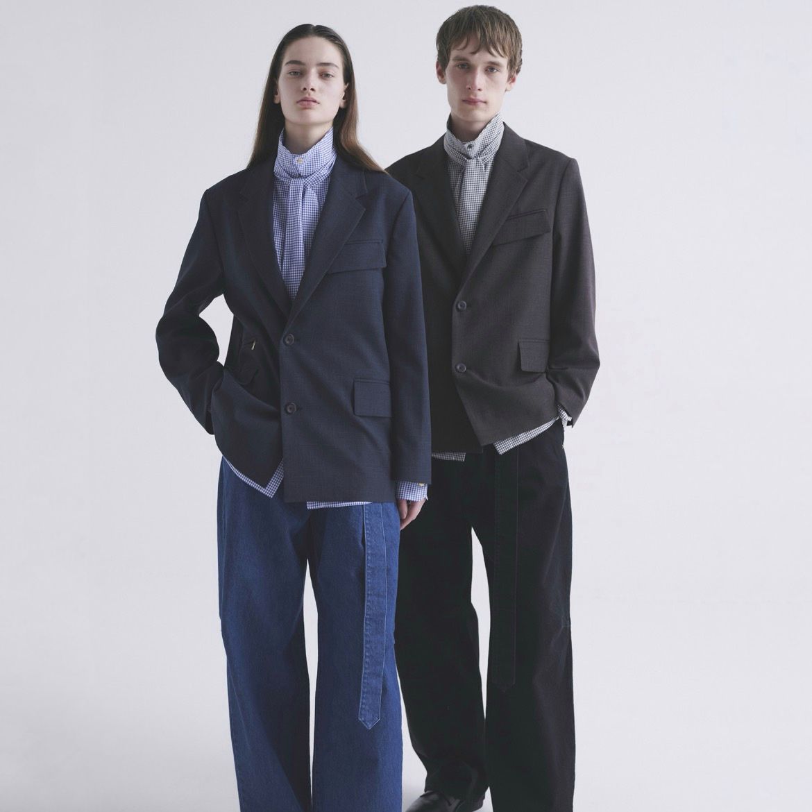 【残り一点】Barrel 1Tuck Wide Denim Pants with Long Belt
