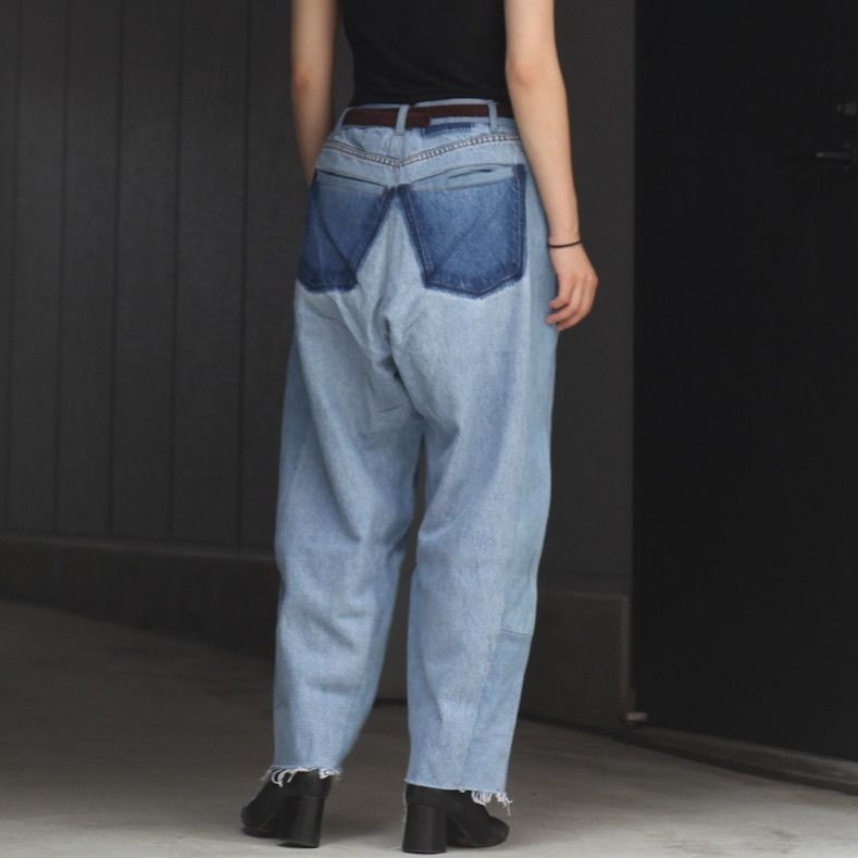 【残り一点】Reconstructed Super Baggy Slacks Denim_2(M)
