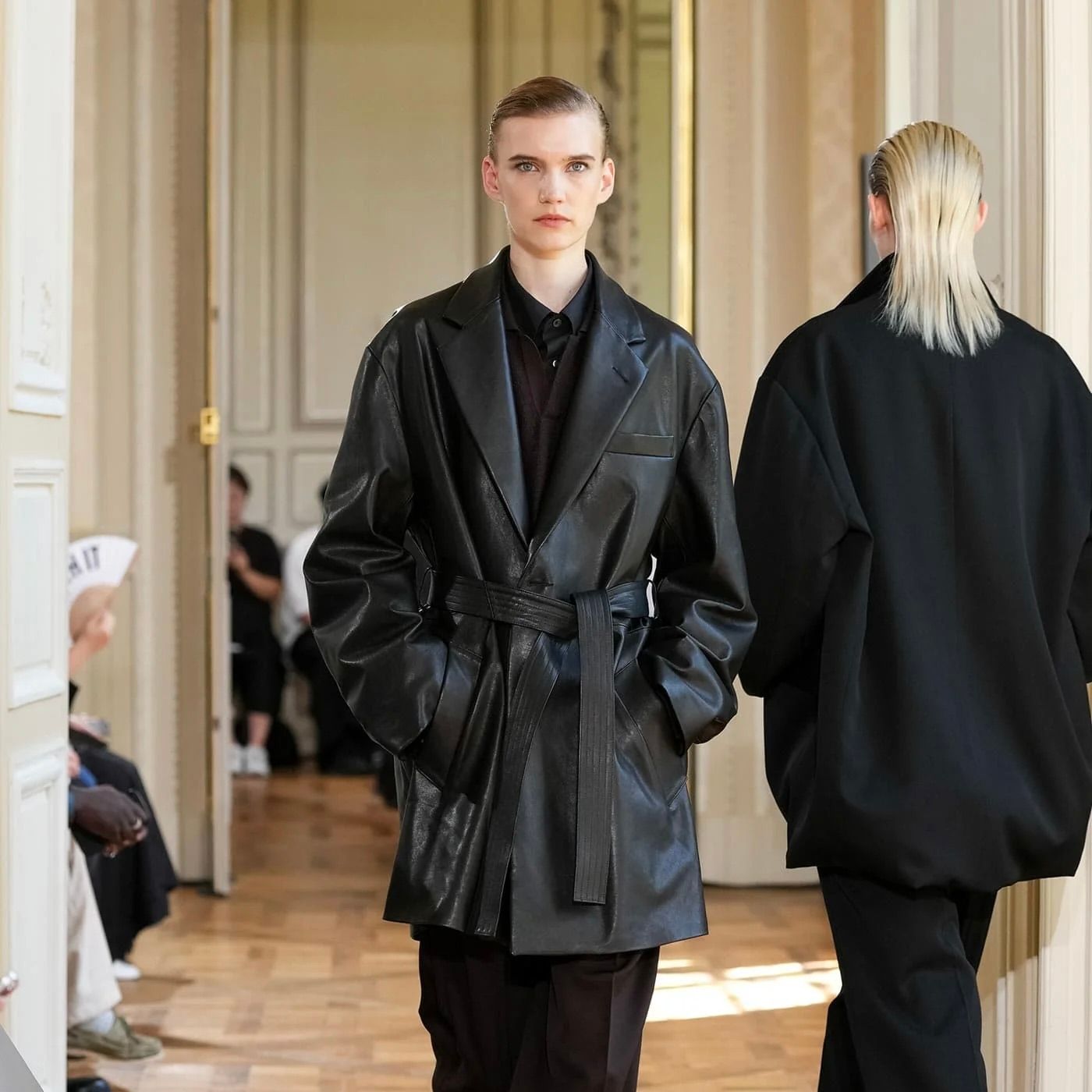 【残り一点】Lambs Leather Half Coat