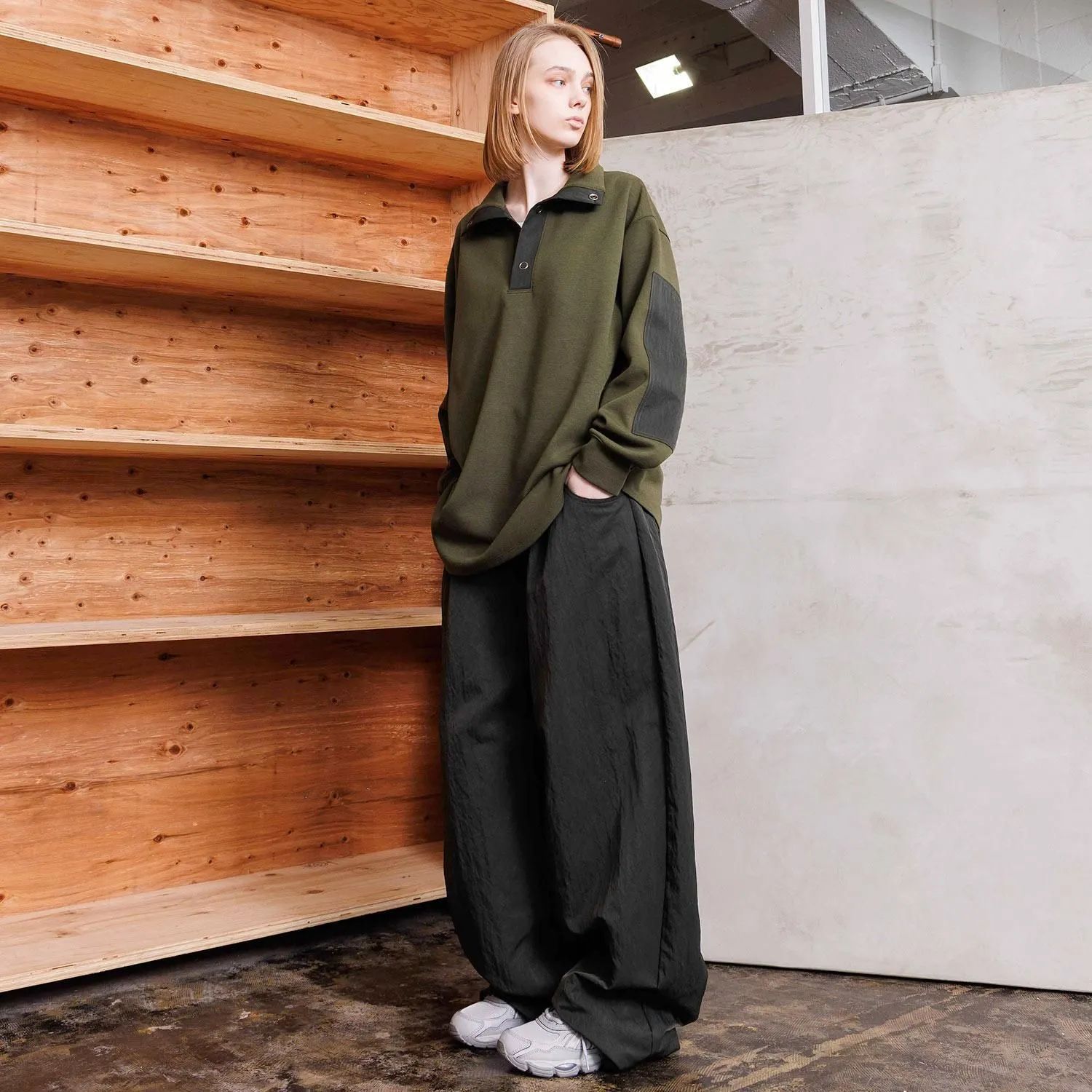 【残り一点】オーバーサイズハイネックL/S