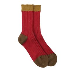 【残り一点】4×2リブソックス(RED)