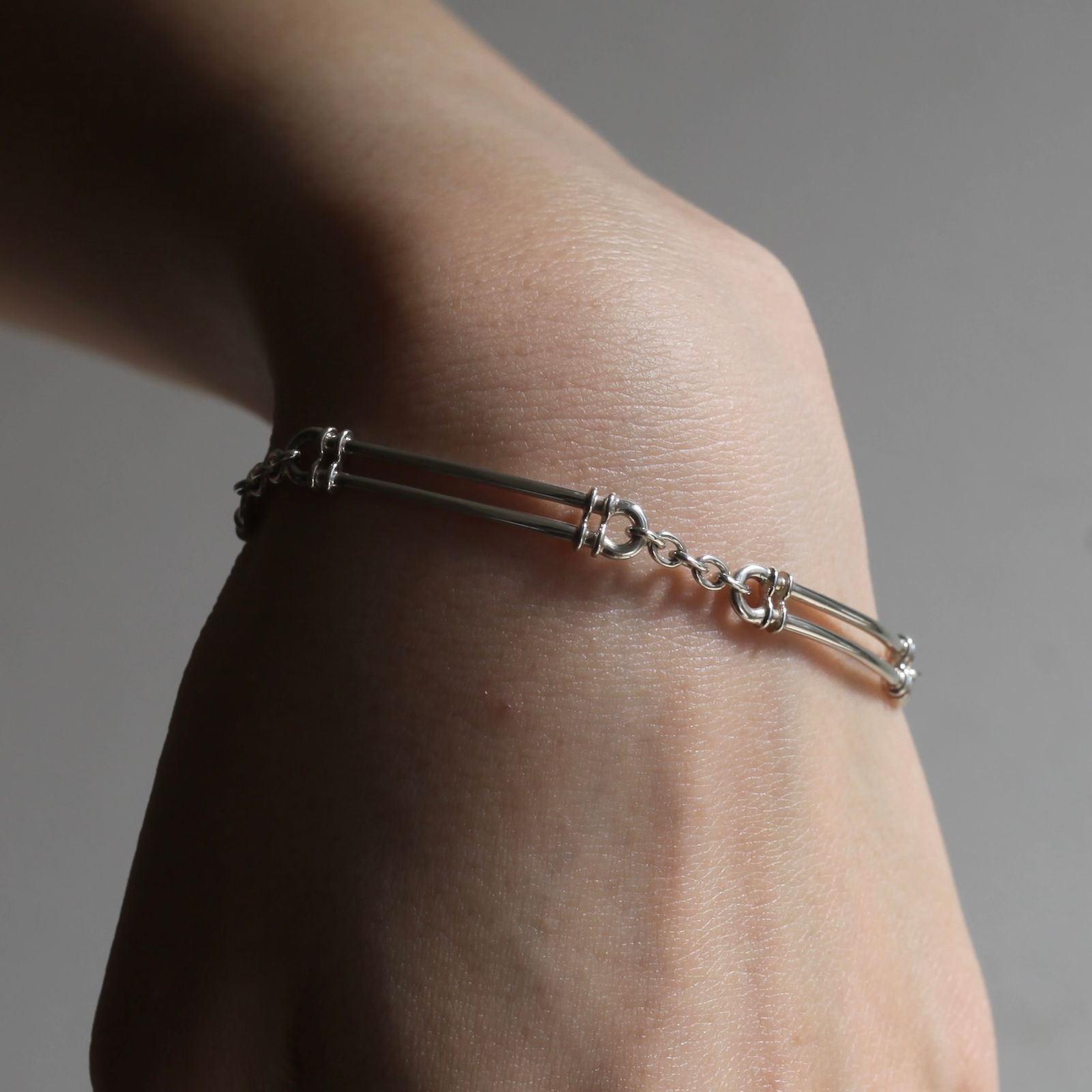 【残り一点】Parallel Bar Chain Bracelet/T-BAR