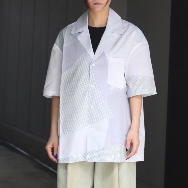 【残り一点】Multi Stripe Patched Shirt
