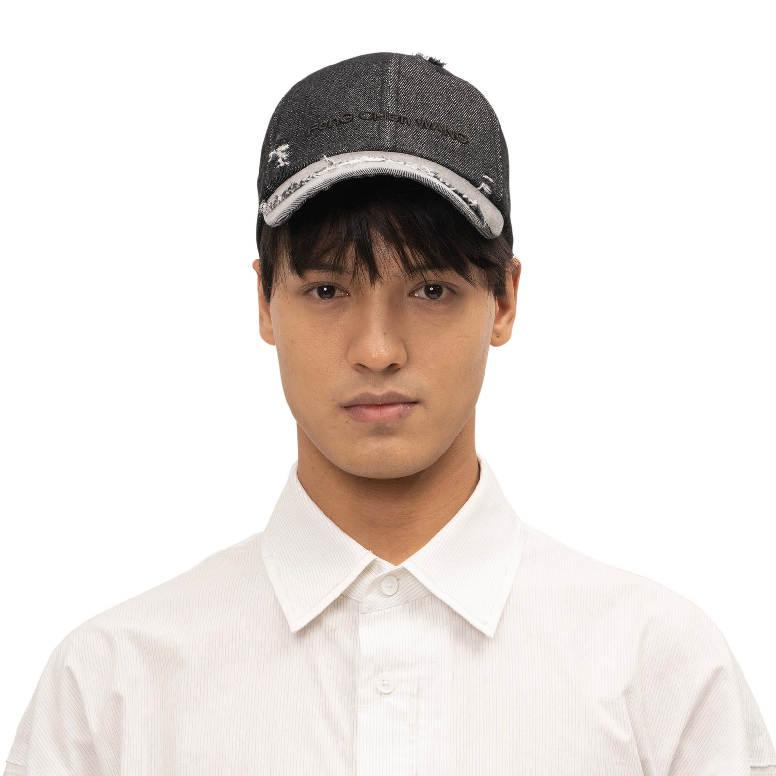 【残り一点】Washed Denim Cap with Embroidery