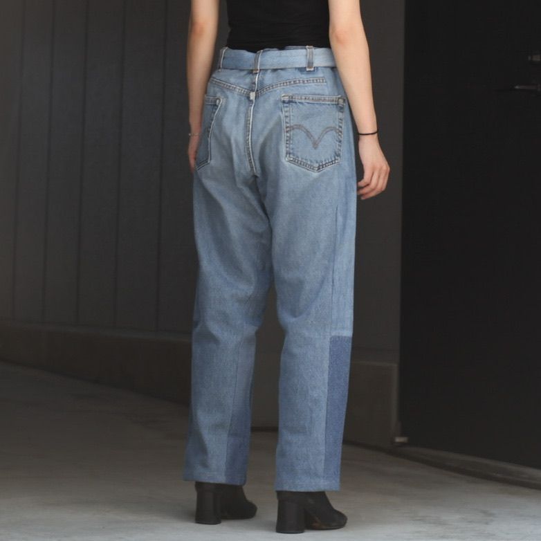 Vintage reconstructed jeans