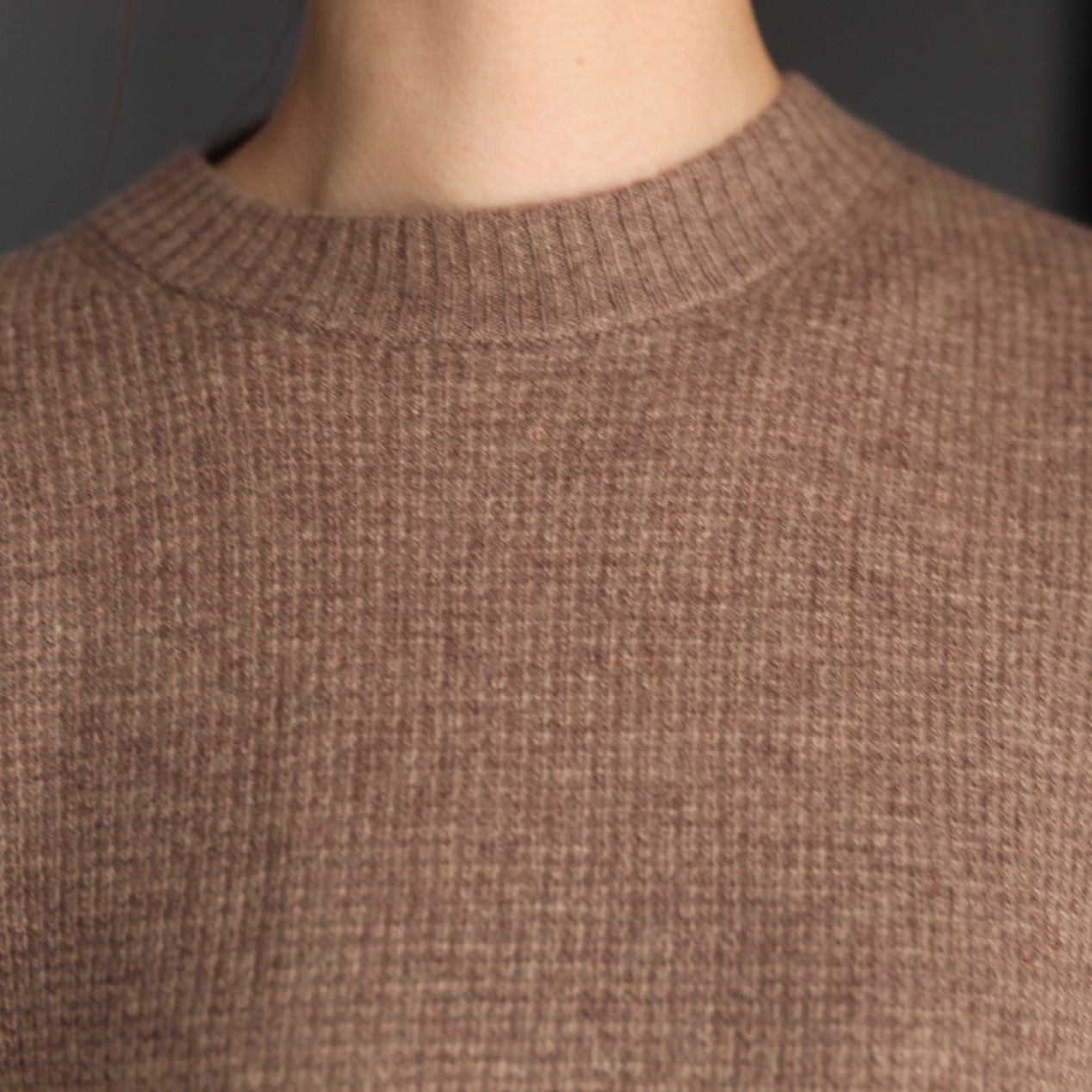 【残り一点】Wool Cashmere Waffle Knit