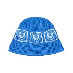 【残り一点】Heart Crochet Bucket Hat