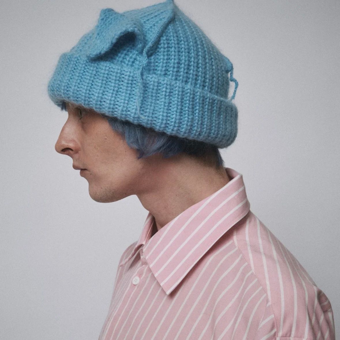 【残り一点】Mohair Chunky Ears Beanie