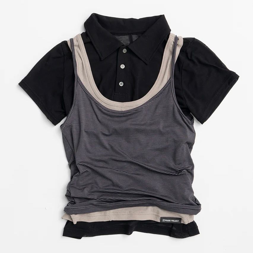 【残り一点】Layered Polo Shirt