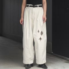 【残り一点】ダメージリペアツータックワイドパンツ